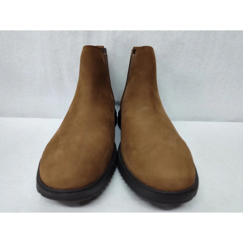 Cole Haan Men's Grand Plus Chelsea‎ Suede Boots C38789 Lumber Java Sz 10.5